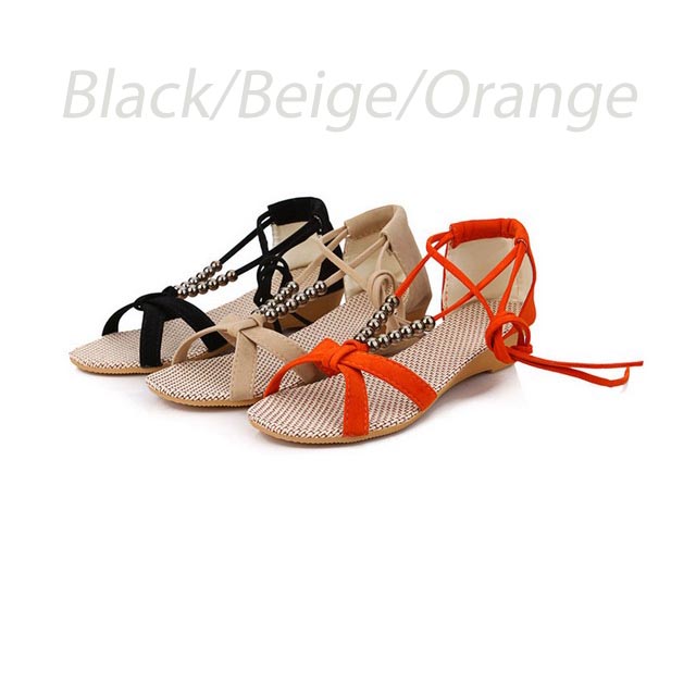 ... Sandals Roman Style Low-heeled Casual Open Toe Sandals For Women on